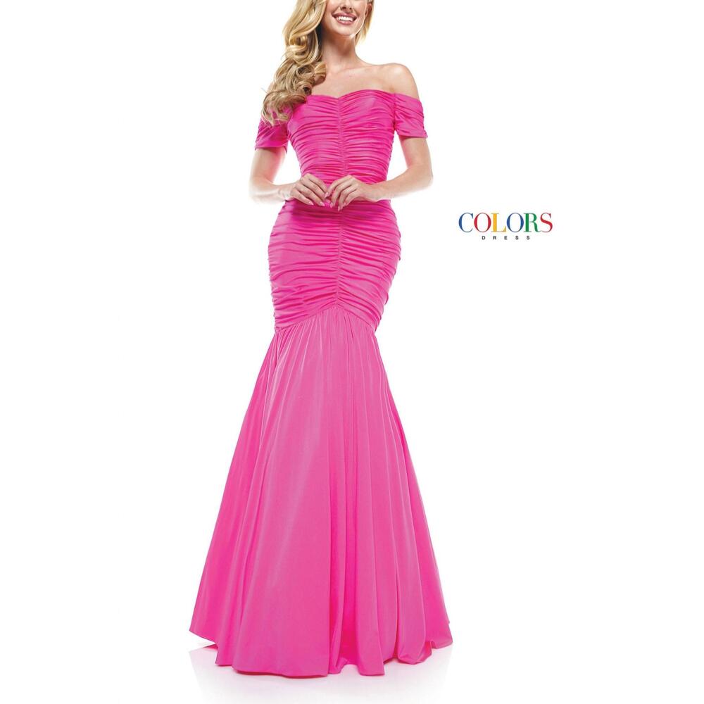 NEW COLORS DRESS hot pink gown in hot pink